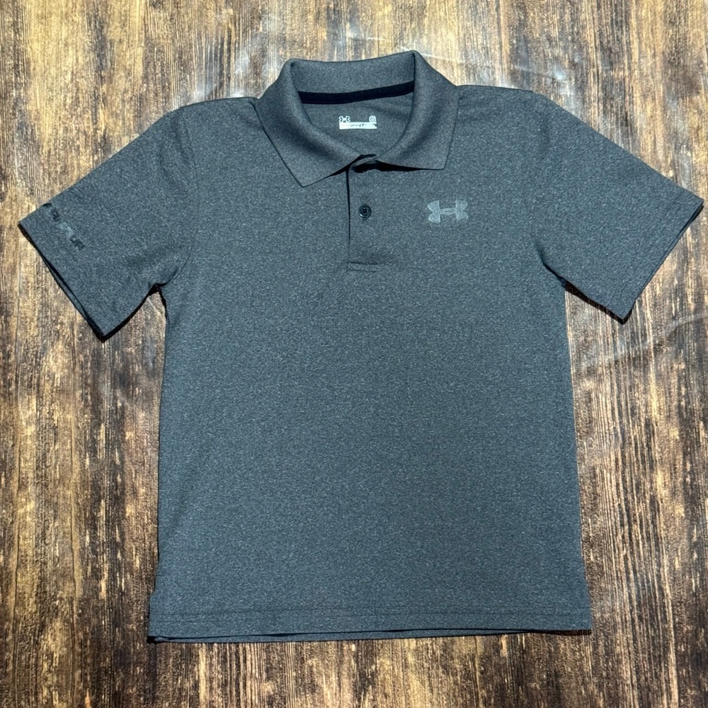 Under Armour Kids Gray Polo Shirt size 6